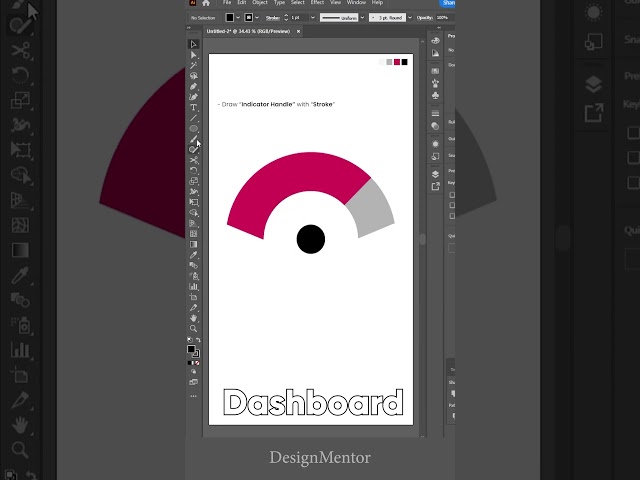 How to dashboard design in Adobe Illustrator #illustrator | DesignMentor
