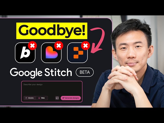 Google Stitch: Goodbye Figma? Build Full App UI in 5 Minutes (FREE)