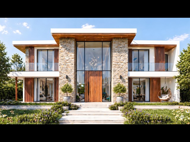Building a Modern House Full Timelapse: Construction | Empty Lot to Dream House
