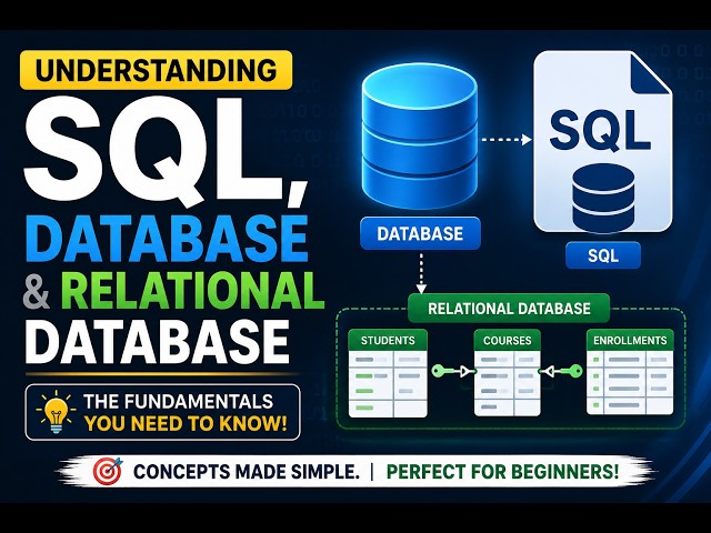 Learn SQL with PostgreSQL | SQL, Database & Relational Database Explained for Beginners