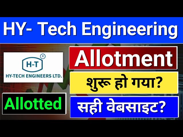 Hy-Tech Engineers ipo allotment,  hy tech engineers ipo.  hytech engineers ipo