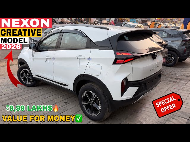 New Tata Nexon Creative + S Model 2026 ✅ Nexon OnRoad ₹Price Mileage Features Reviews & Details
