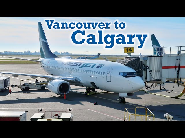 Full Flight: WestJet B737-700 Vancouver to Calgary (YVR-YYC)
