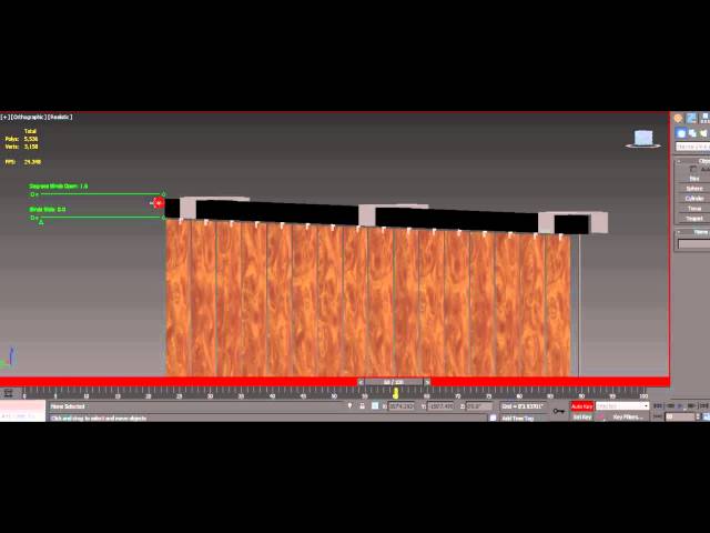 Rigged Window Blinds Demonstration 3ds Max