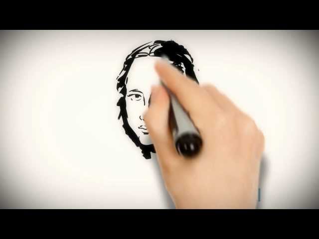 Mona Lisa Animated Speed Drawing Dry Erase Marker on Whiteboard Frank Stringini