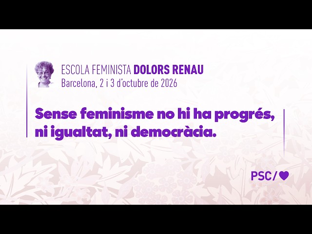 🔴 DIRECTE: Escola Feminista Dolors Renau 2026 (Divendres)