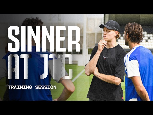 JANNIK SINNER VISITS JUVENTUS! 🎾 | Special Guest at Training