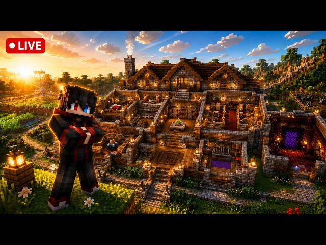 🔴 LIVE: Dream House Banana Shuru Kar Rahe Hain — Village Ka Sabse Bada Project! | Minecraft Survival