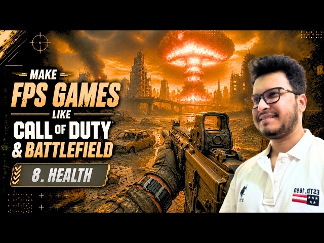 How to Make an FPS Game in Unity Like Call of Duty & Battlefield | Player Health System | Part 8
