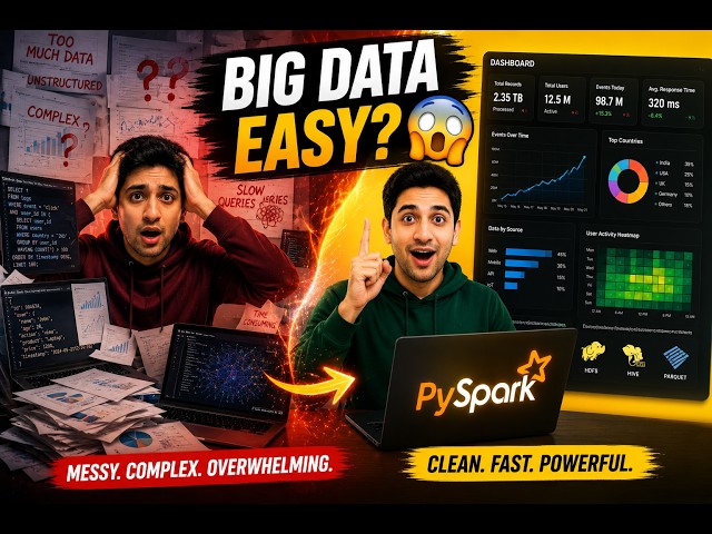 🔥 PySpark Explained 🤯 Big Data Made Easy