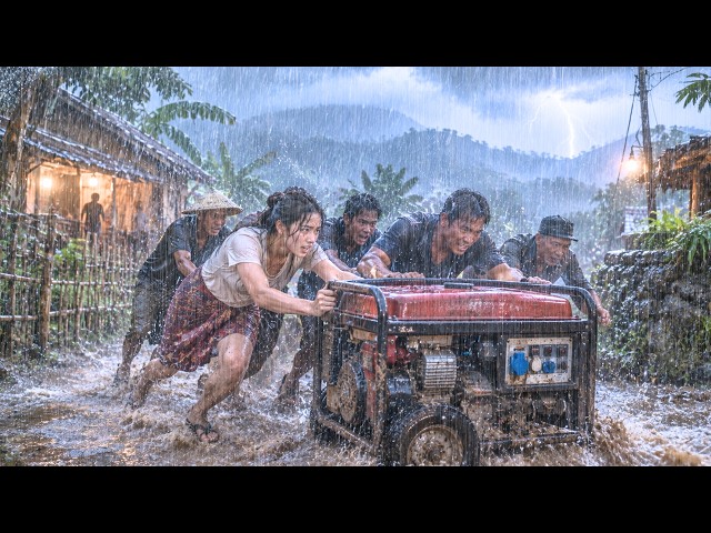 VERY BAD!! 🌪️⚡ Terrifying Storm Night! Heavy Rain and Thunder Shake Homes Across the Village 🌧️