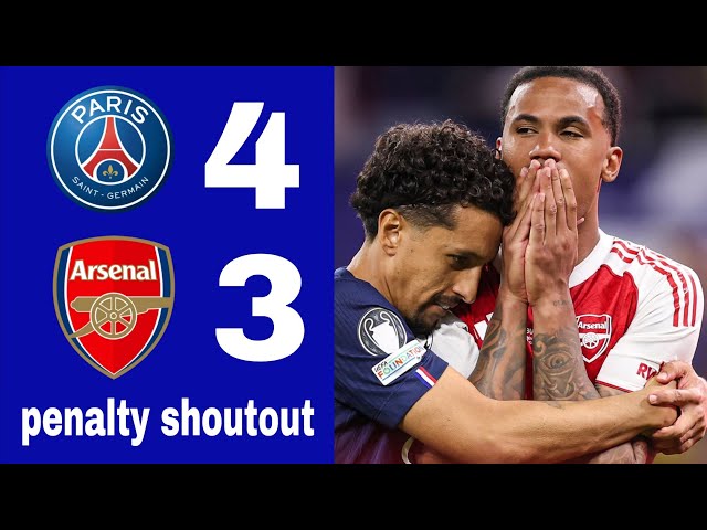 PSG vs Arsenal  1-1 Highlights & penalty shoutout 4-3  • Psg champions 🏆 championsleague 2026