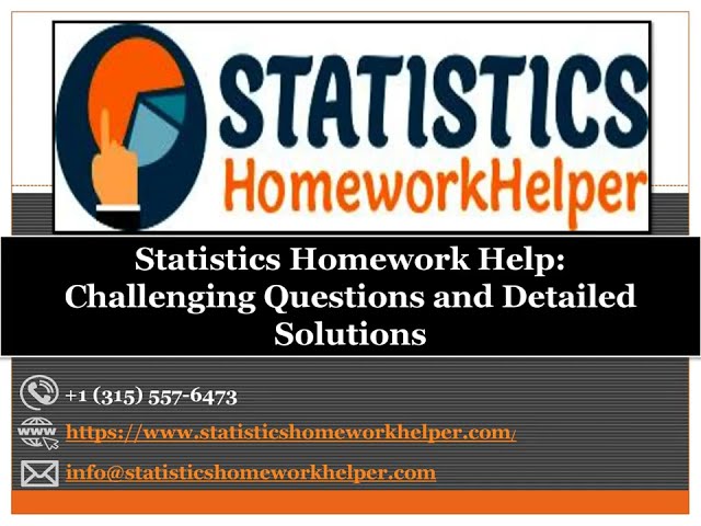 Statistics Homework Help
