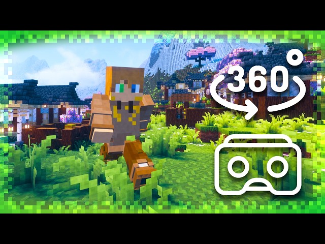 🌌 Stunning 360° Walk Through a Dreamlike Minecraft World | Caelesti Pack Experience