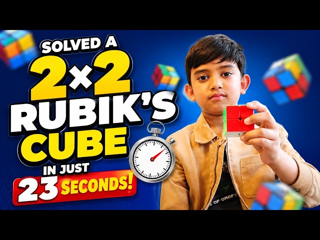 I Solved a 2x2 Rubik’s Cube in Just 23 Seconds! ⏱️Manaf Germany