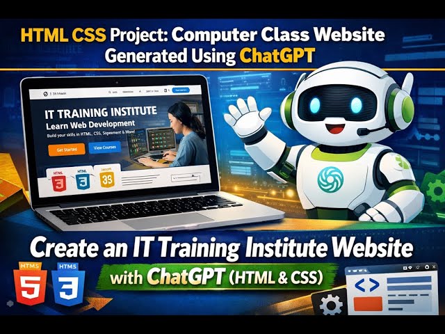 HTML CSS Project: Computer Class Website Generated Using ChatGPT