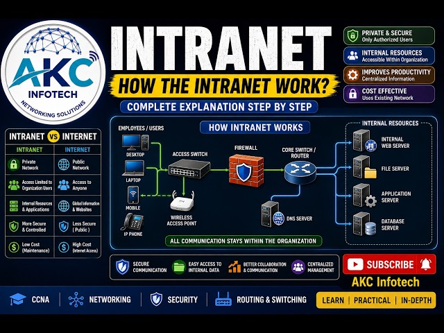 What is an Intranet? | Intranet How Does an Intranet Work? | Intranet Explained | Networking Basics