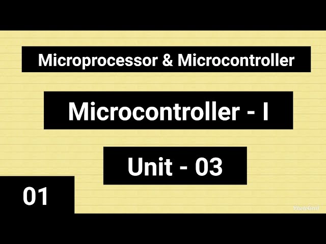 Microcontroller - I | Difference between Microprocessor and Microcontroller