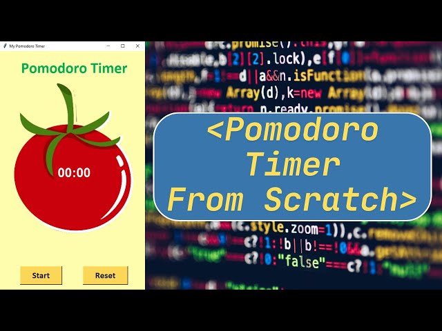 Coding a Pomodoro Timer in Python (from Scratch) - No Commentary
