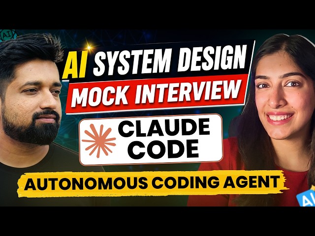 Claude Code System Design Mock Interview | Autonomous Coding Agent Design