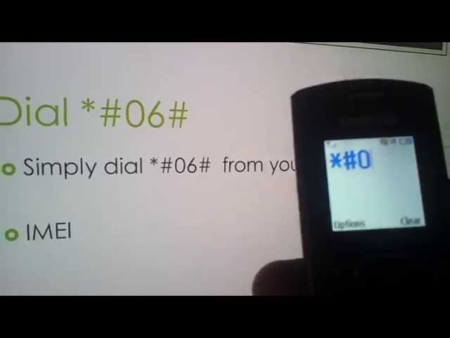 Check IMEI Number in any phones - dial *#06#