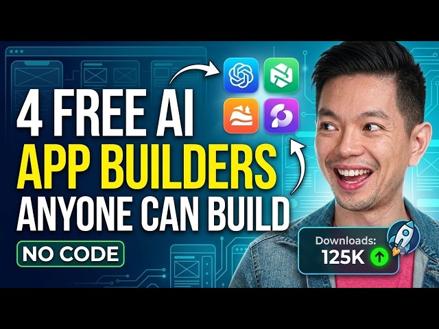 4 FREE AI App Builders That Let ANYONE Build Apps in 2026