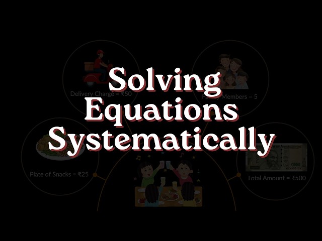Solving Equations Systematically | Finding the Unknown | Grade 7 | NCERT | Khan Academy
