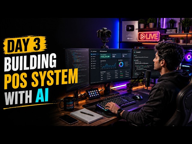 DAY 3: Building a POS Billing System with AI | React + Node.js + MySQL LIVE