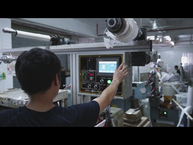 The entire process of label production from raw materials to finished products, Chinese factories