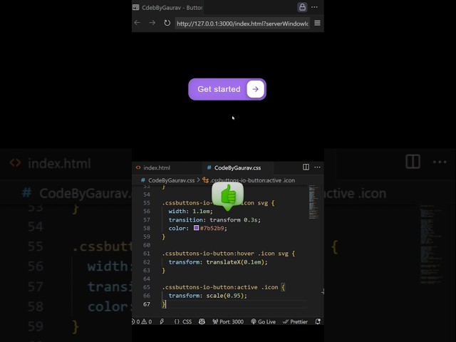 🎨 Creative Button Hover Effects using HTML & CSS #webdevelopment #coding #hovereffect #shorts