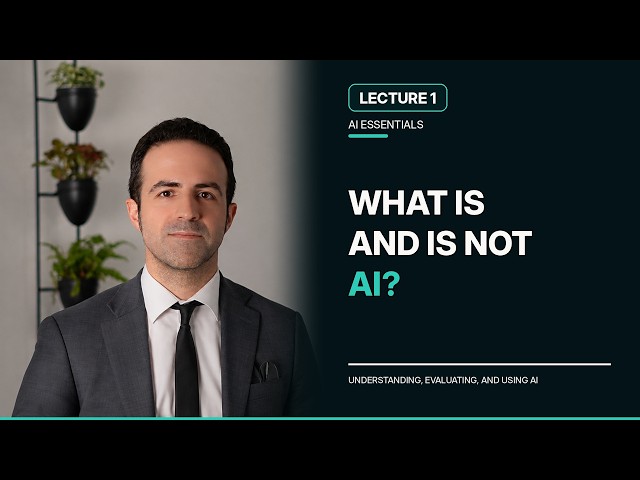 L01: What is (and is not) AI?