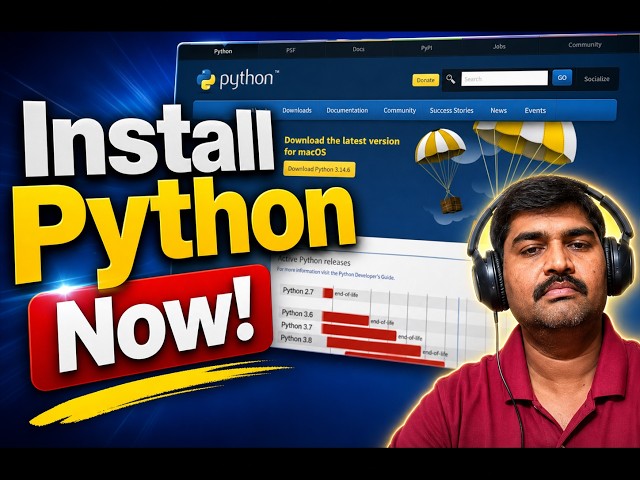 02. Step-by-Step Guide on How to Install Python on macOS | MacBook (2026) | #python #dbt 02