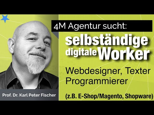 4M Agentur sucht Profis fuer Agenturgerschäft als digitale Office Nomaden