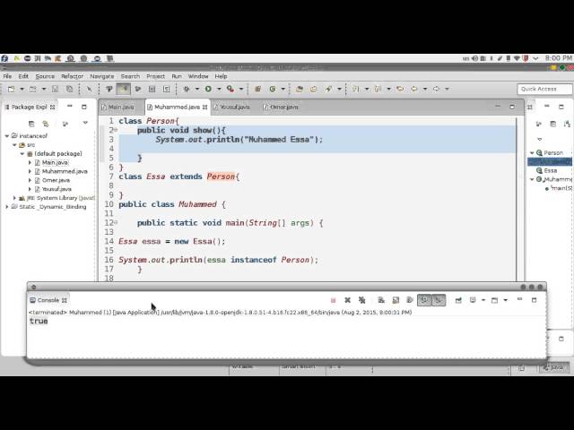 133 Java instanceof upcasting downcasting عملية انستانس جافا