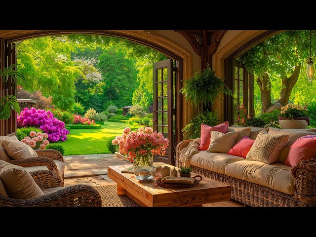 Relaxing Jazz Morning Ambience for Stress Relief | Smooth Jazz In Cozy Cabin to Start A Peaceful Day