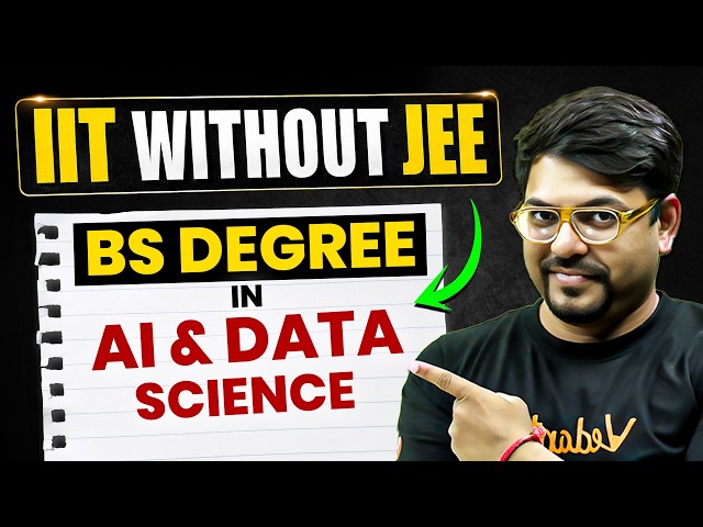 All IIT Without JEE  BS Degree 😱 in AI & Data Science | JEE 2026 | Harsh sir