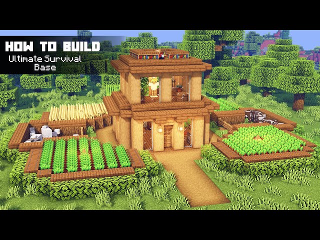 Minecraft: Ultimate Survival Base Tutorial | How to Build a Survival Base