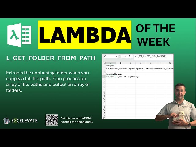 LAMBDA of the Week: L_GET_FOLDER_FROM_PATH - 7/31/2026 [FREE WORKBOOK!]
