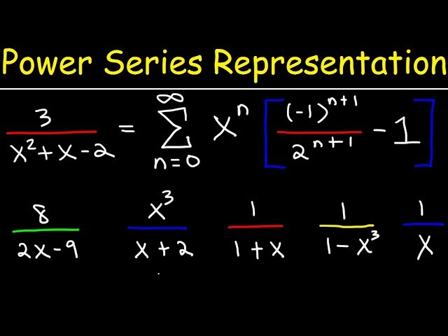 Power Series - Representation of Functions - Calculus 2