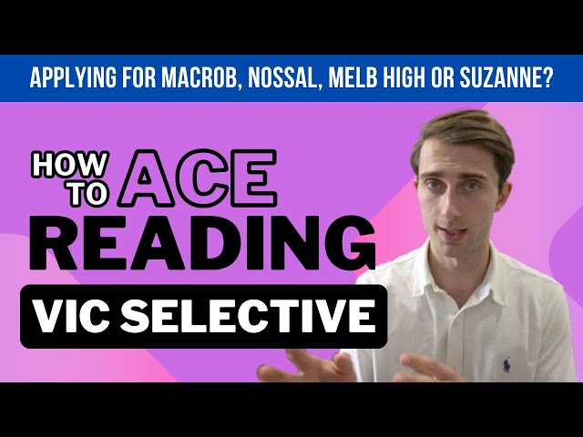 How To Ace Reading | VIC Selective Test Tips! [2025]