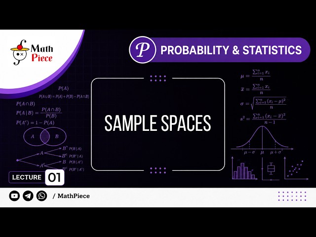 Probability and Statistics | Lecture 01:  Introduction to Probability and Sample Spaces