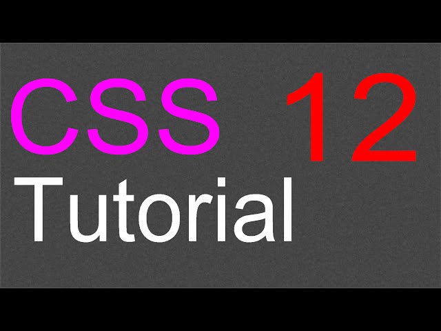 CSS Layout Tutorial - 12 - Finishing the buttons