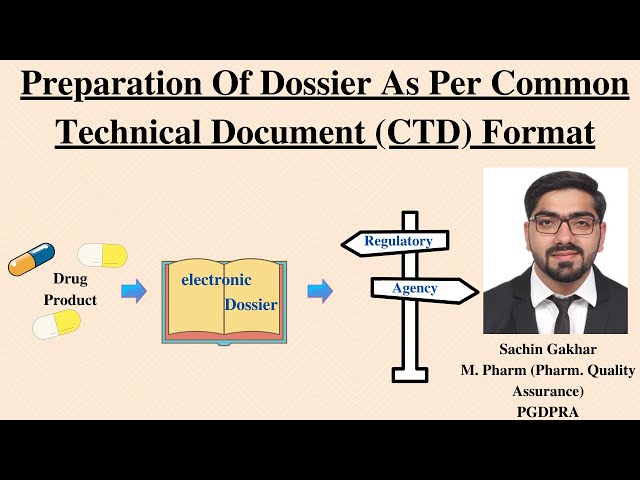 Dossier Preparation As Per CTD Format | Regulatory Affairs | NDA | ANDA | MAA