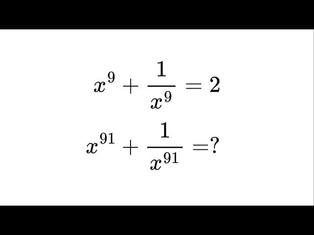 An Easy Way to Solve This Algebraic Problem!