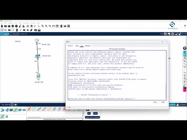 How to Configure SSH in CISCO Packet Tracer? | CCNA Basic Lab in Packet Tracer