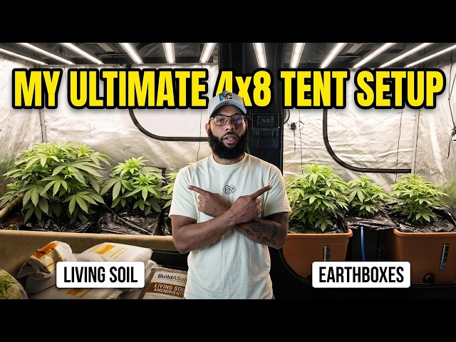 Ultimate AC Infinity 4x8 Grow Tent Setup! Living Soil Bed vs. EarthBoxes
