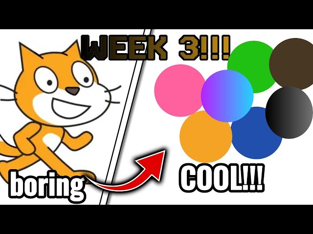 Making a "circle" game on scratch for the griffpatch game jam! (week 3)