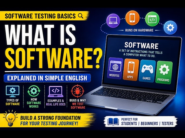What Is Software? | Software Basics Explained for Beginners | Software Testing
