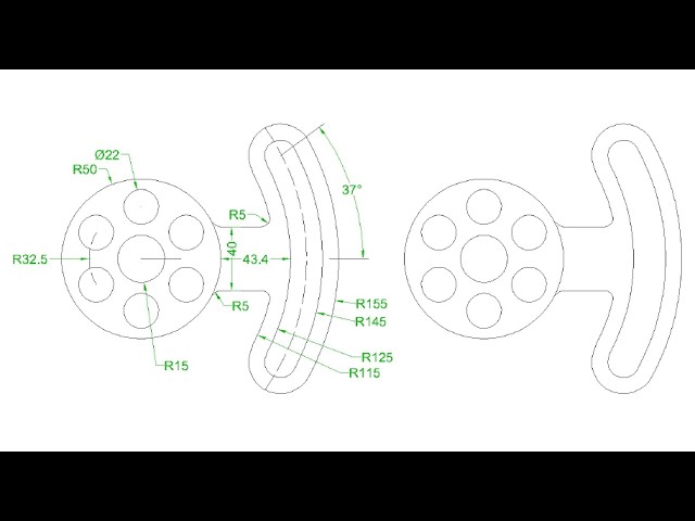 AutoCAD 2D Drawing Tutorial for Beginners - 34 | Step-by-Step Practice | Bottle | Water Bottle