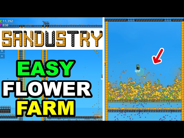 Best Tips How to Build an EASY Flower Factory (Never Stuck) | Sandustry